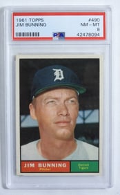 PSA 1961 TOPPS Jim Bunning #490