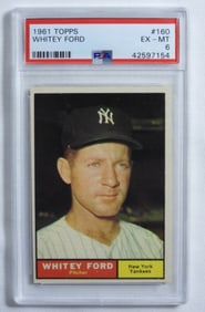 PSA 1961 TOPPS Whitey Ford #160