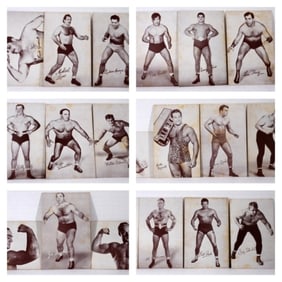 (20) 40-60's Penny Arcade Exhibit Wrestler Cards