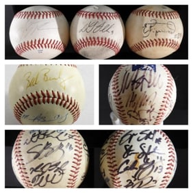 (9) Assorted Baseballs