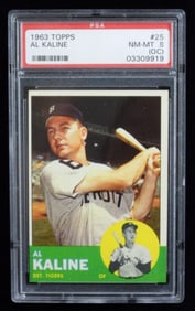 PSA 1963 TOPPS Al Kaline #25