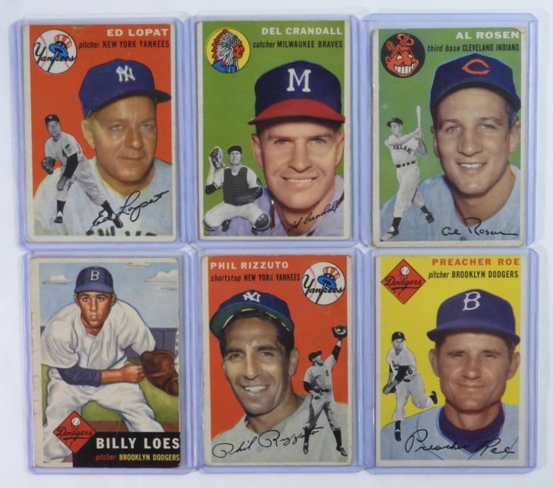 Mixed Lot Of 7 TOPPS Baseball Cards (1 of 2)