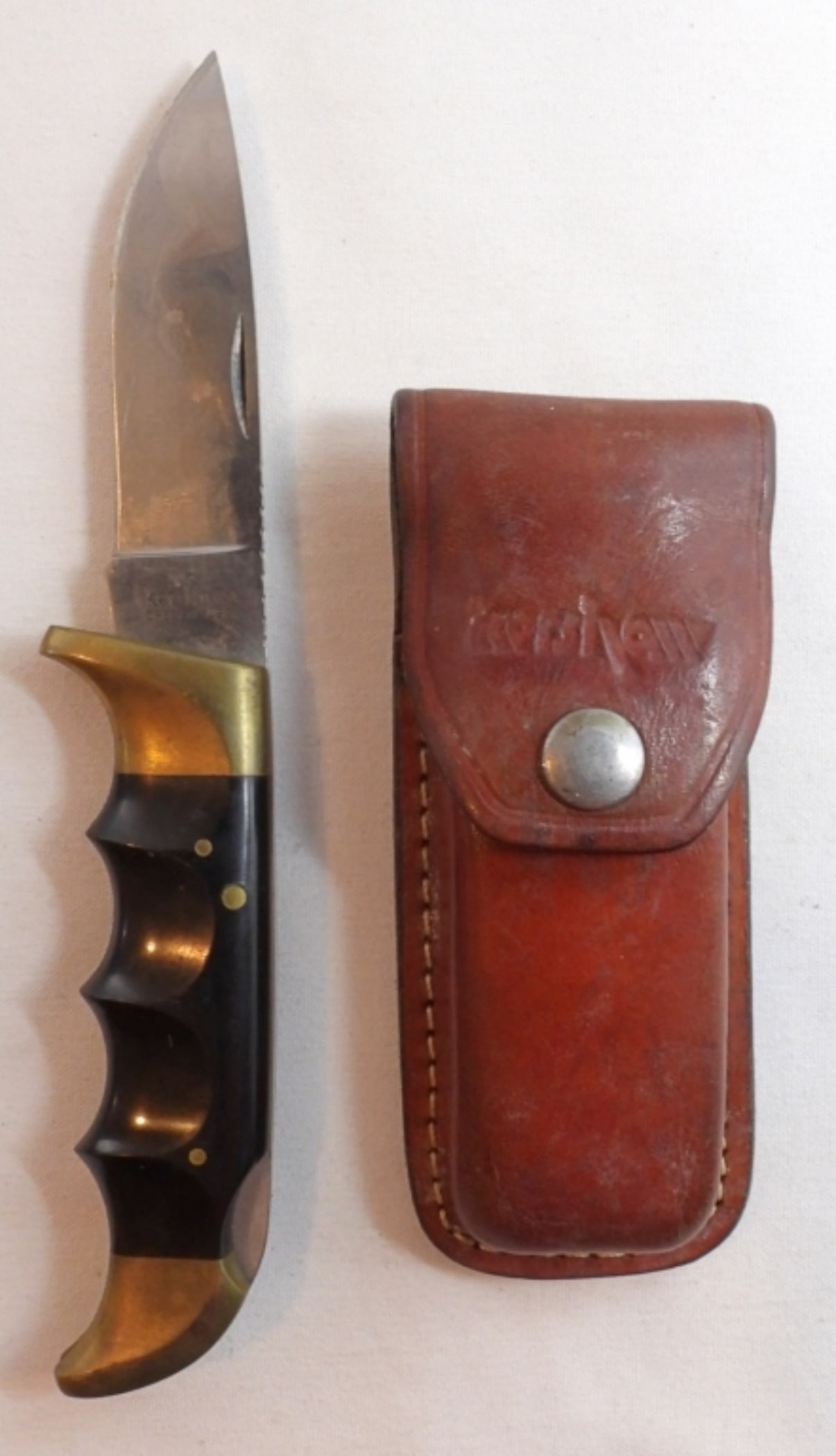 Kershaw Kai Lock Back With Leather Sheath (1 of 4)