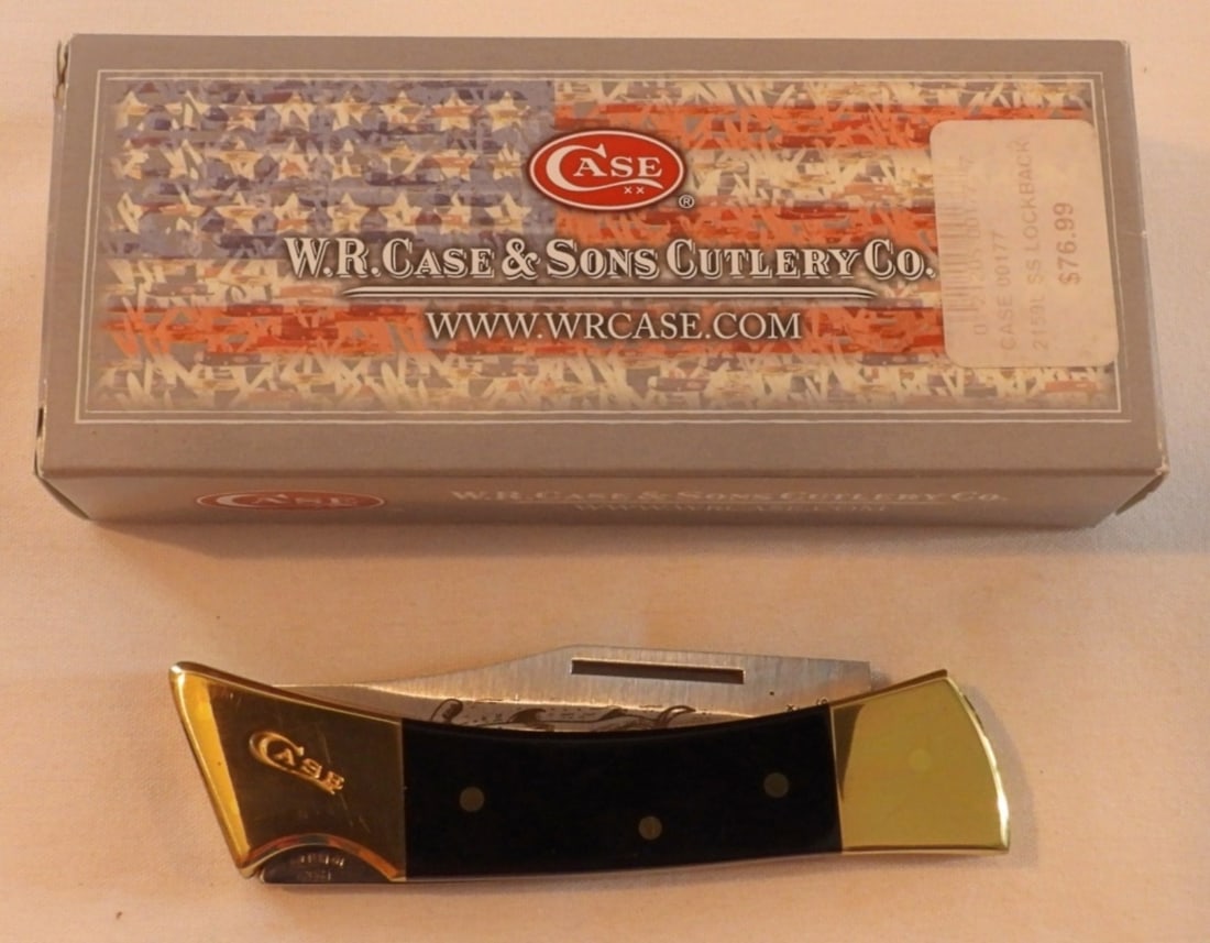 Case XX Hammerhead Pocket Knife: Case XX pocket knife 2159L SS, hammerhead on blade, 8 1/2" total length, with original box