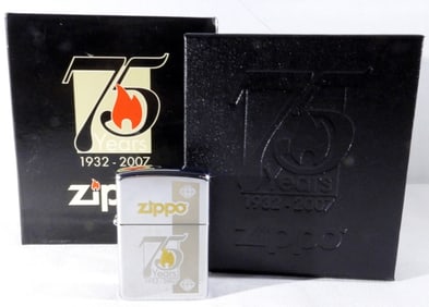 Unfired  75 Years Commemorative Edition Zippo