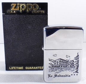 Unfired 1995 Hotel Le Sabaudia Zippo