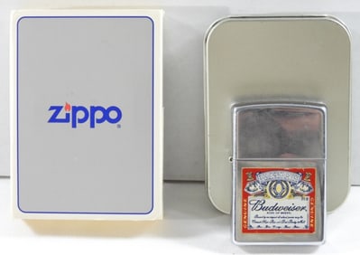 Fired- 2003 Budweiser Zippo