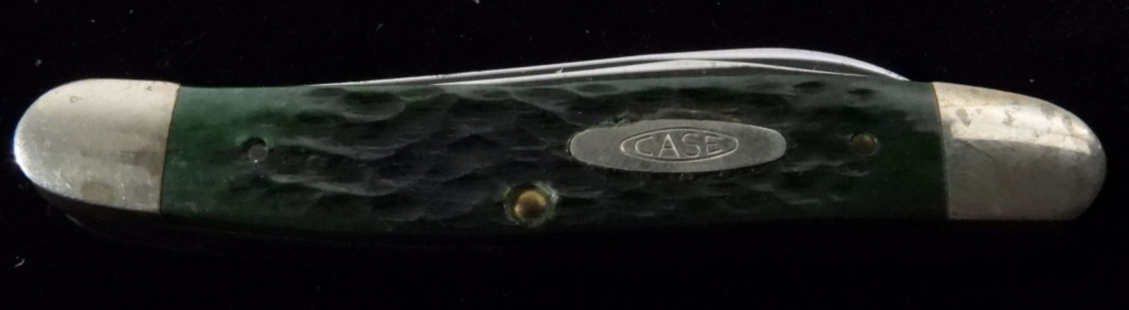 Case XX Hawbaker's Muskrat Pocket Knife: Special green bone