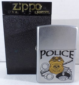 2001 Police Zippo Unfired