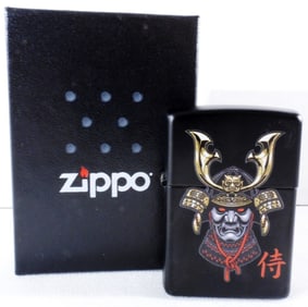 2023 Samurai Helmet Armor Zippo Unfired