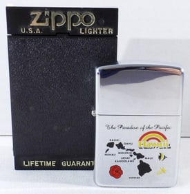 1992 Hawaii Map Zippo Unfired