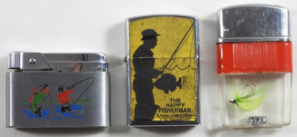 Fishing Theme Lighter Set Of 3