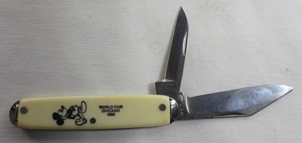 World Fair Mickey Mouse Pocket Knife