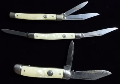 (3) Imperial Two-Blade Pocket Knives