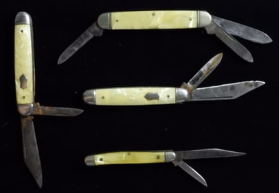 (4) Mixed Lot Of Pen Knives