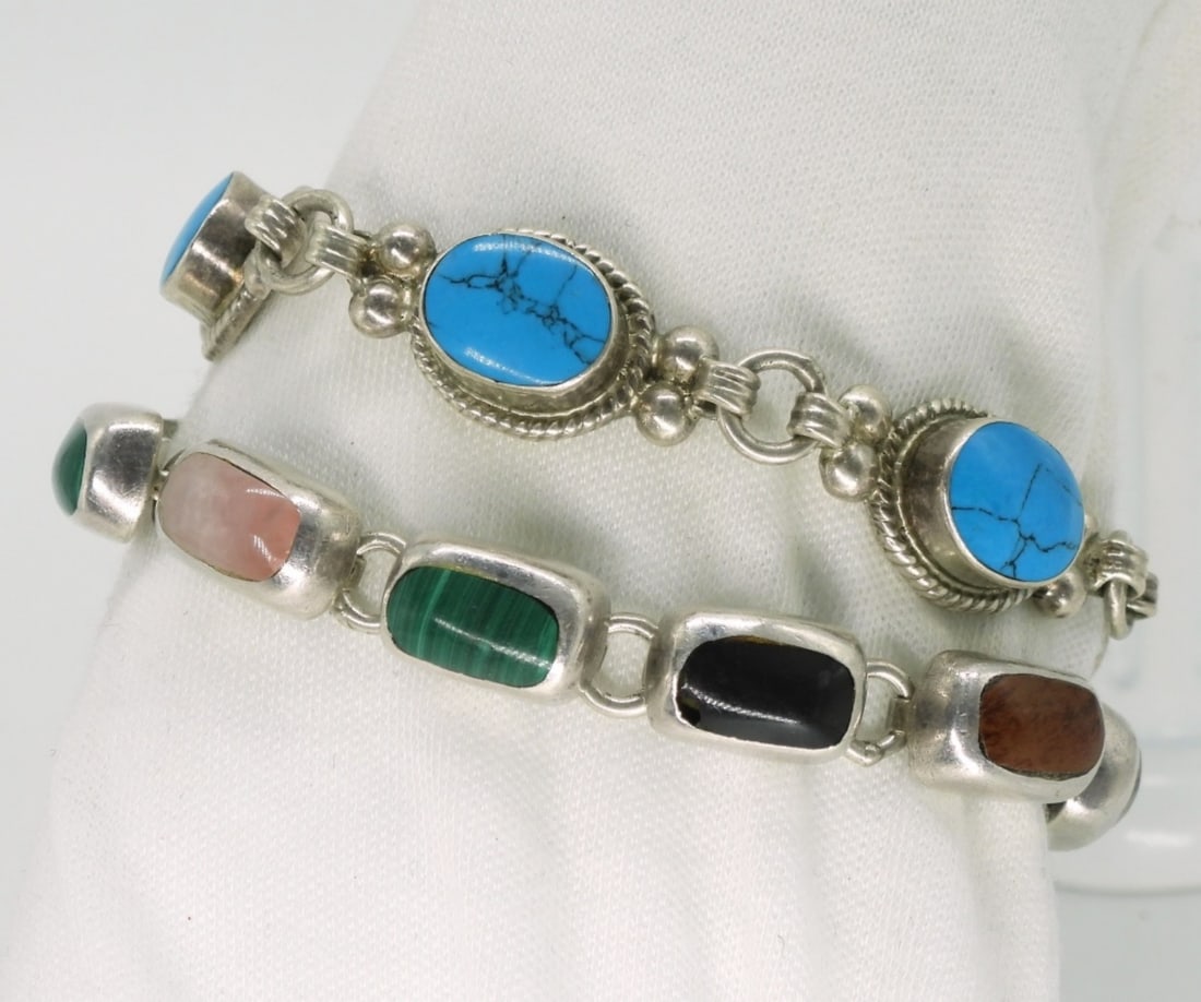 2 Taxco Mexico 925 Bracelets (1 of 2)