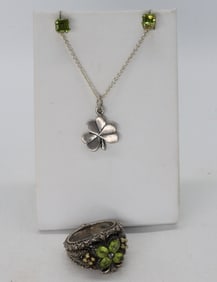 Barbara Bixby 925 Peridot Ring & More