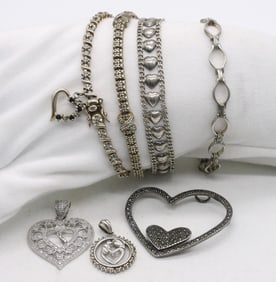 7 Sterling Bracelets & Pendants