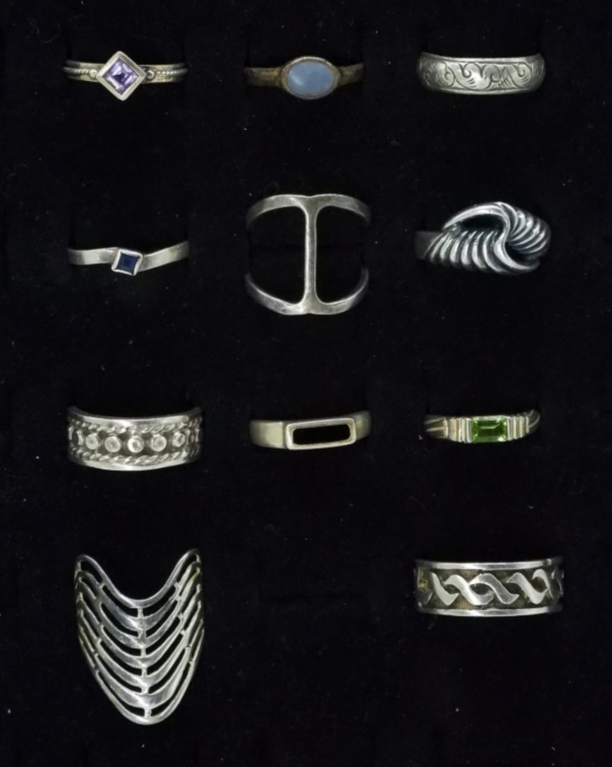 11 Sterling Fashion Rings (1 of 1)