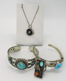 Turquoise 925 Cuff Bracelets & More