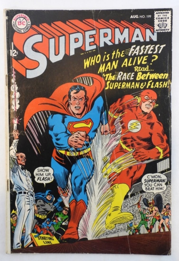 1967 DC Superman #199 Featuring The Flash (1 of 7)