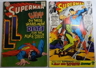 (2) DC 1960s Superman Numbers 204 & 205