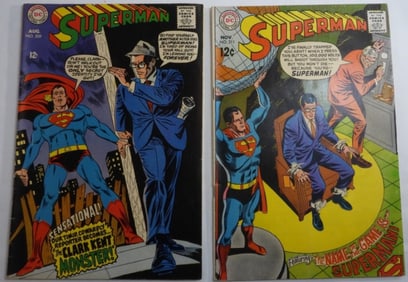 (2) 1960s DC Superman Numbers 209 & 211