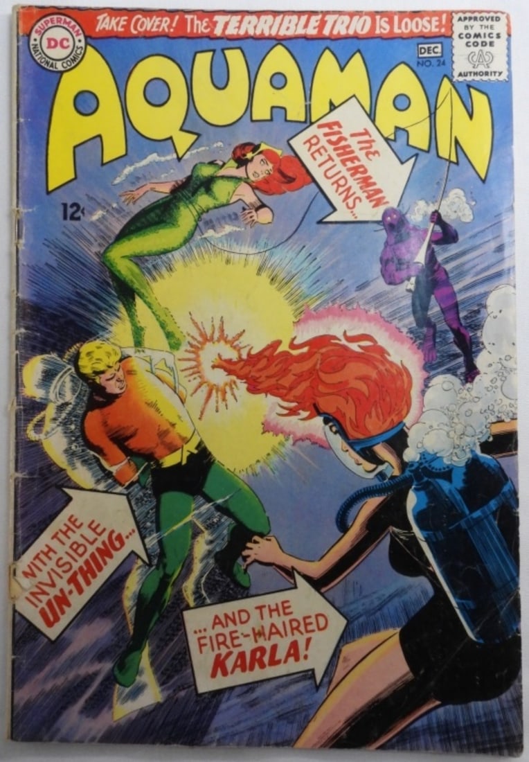 DC Aquaman #24: G "The Fisherman Returns", Center is detached