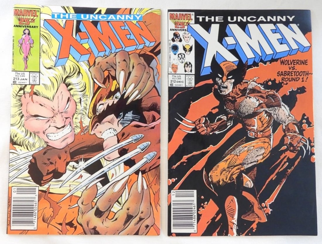 2 1980s Marvel The Uncanny X-Men (1 of 5)