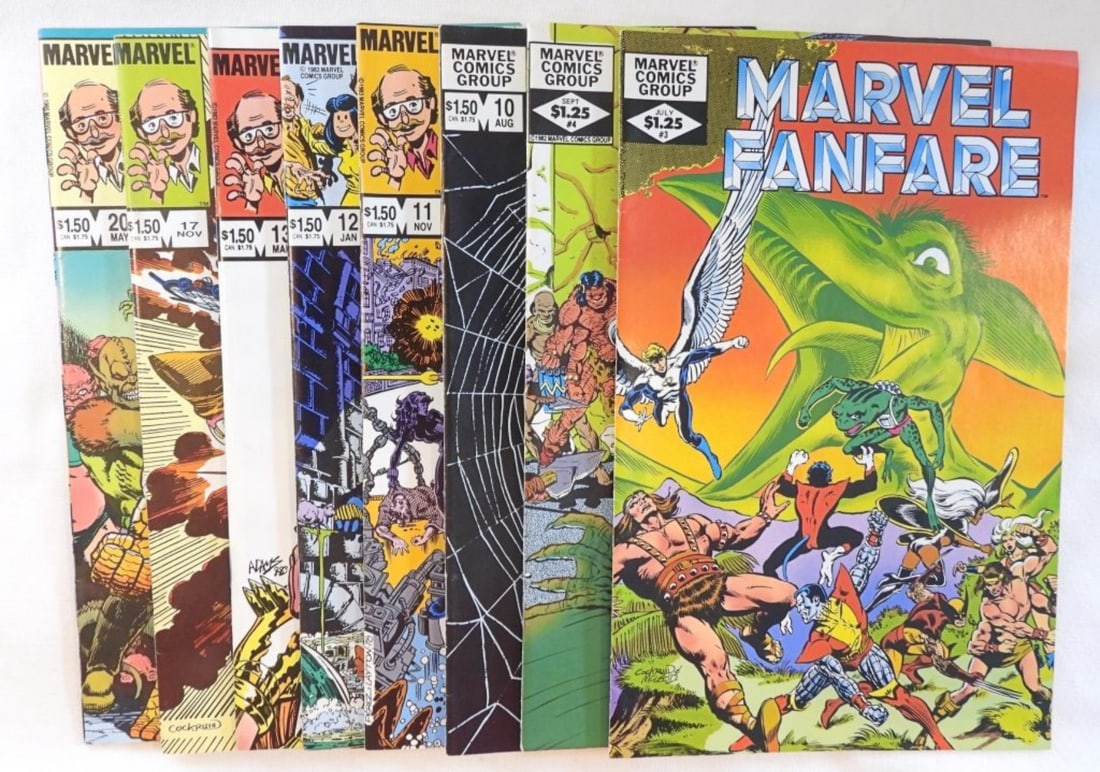 8 Marvel Fanfare Bronze Age Comics (1 of 3)