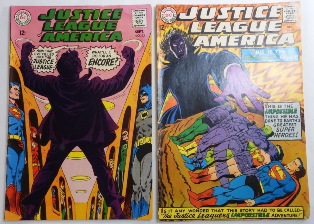 (2) Justice League of America: VG Numbers 59, and 65