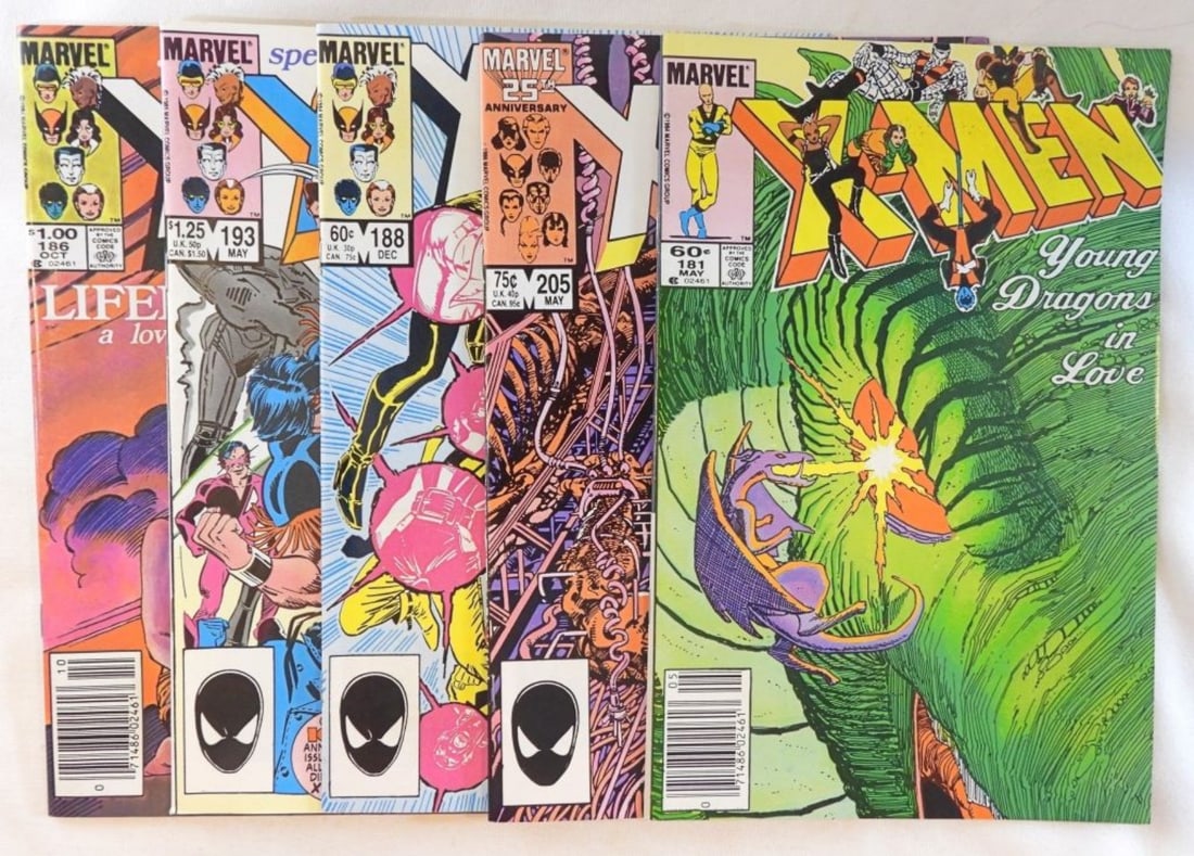 1980s X-Men Lot Of 5 (1 of 3)