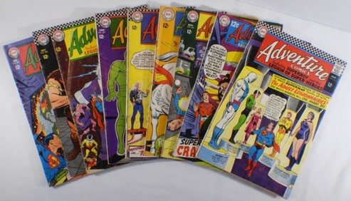 Mixed Lot Of 10 Adventure DC Comics