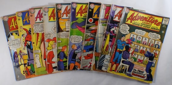 Mixed Lot Of 10 Adventure DC Comics