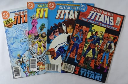 (4) DC Tales Of The Teen Titans 1980s