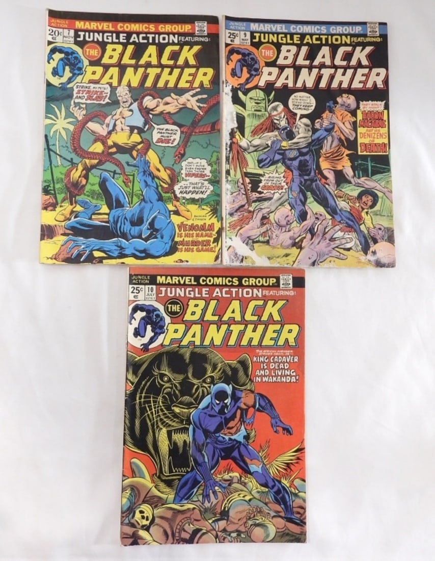 3 Marvel Black Panther Comics #7, 9, 10 (1 of 3)