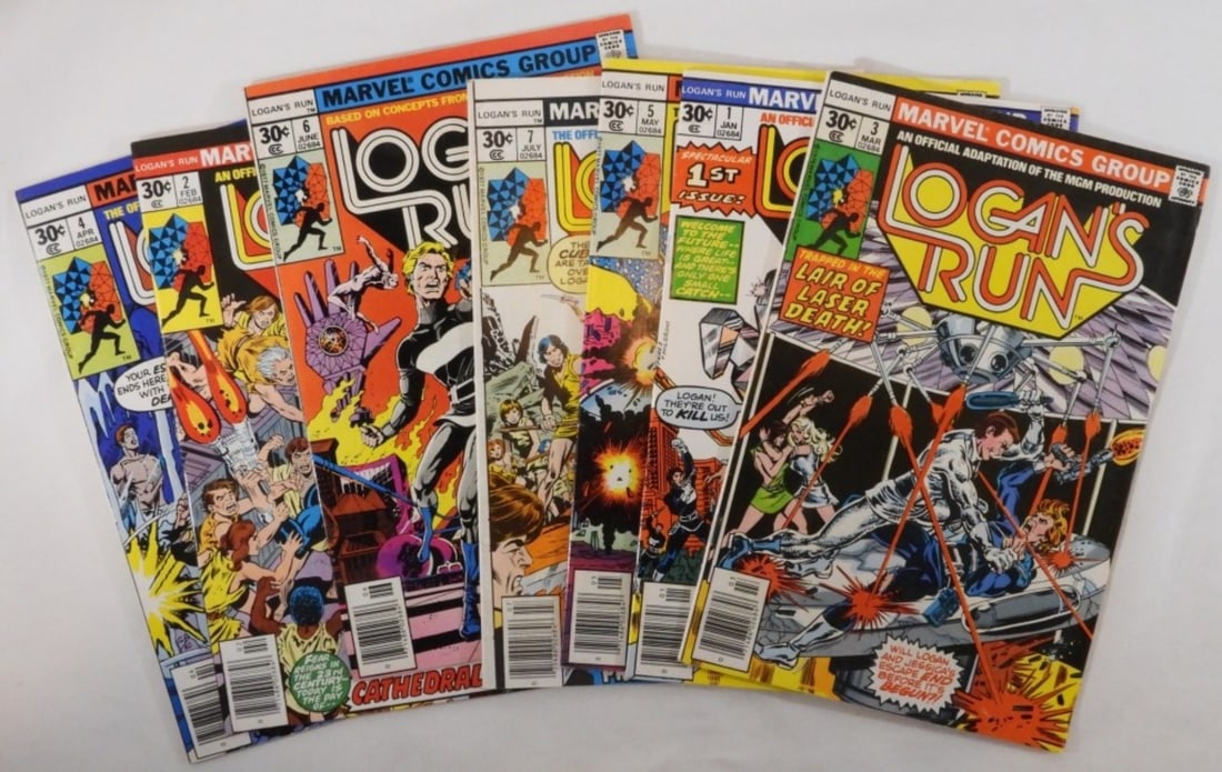 7 Logan's Run Comic Books (1 of 2)