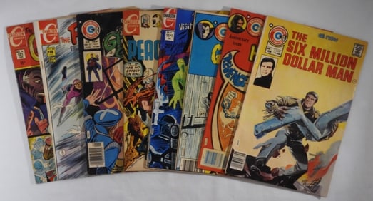 8 Charlton Comic Books
