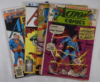 4 DC Action Comics Featuring Superman