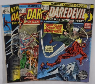 3 Marvel Daredevil Comic Books