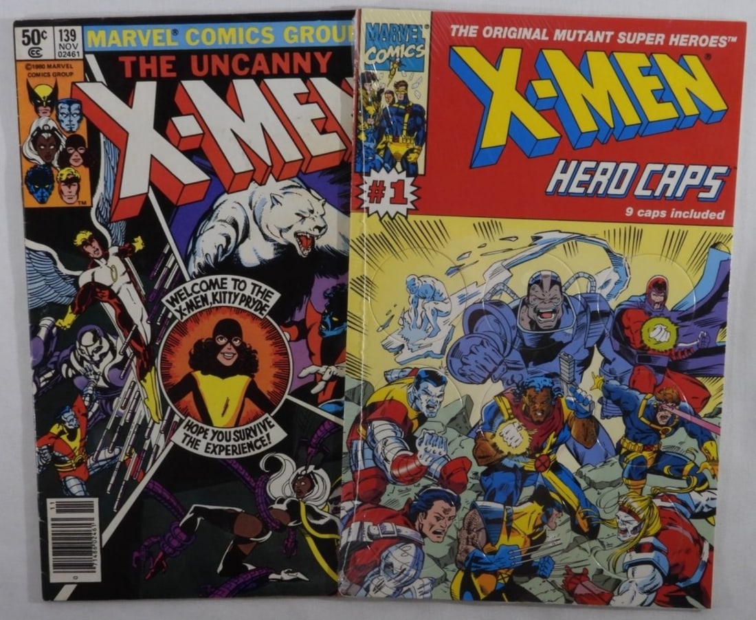 The Uncanny X-Men #139 Plus Hero Caps: The Uncanny X-Men #139 Plus Marvel Hero Caps featuring the X-Men (The X-Men Hero Caps are sealed.)