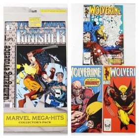 6 Marvel Wolverine Comics Plus The Punisher,