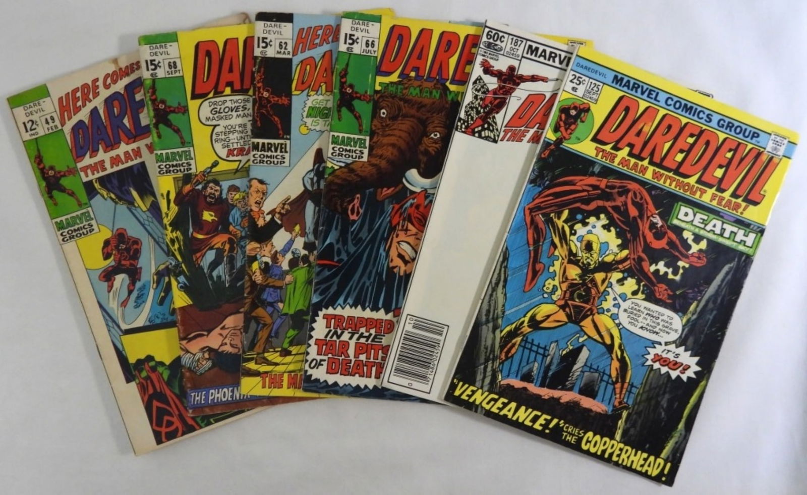 Daredevil 1969-1982 Lot Of 6 (1 of 3)