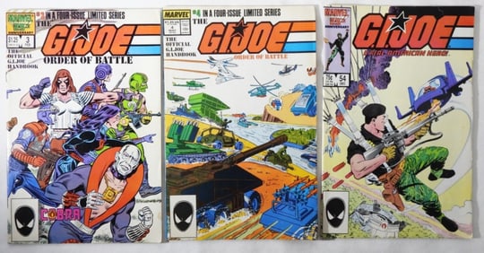 (3) Marvel G.I. Joe 1985 And 87