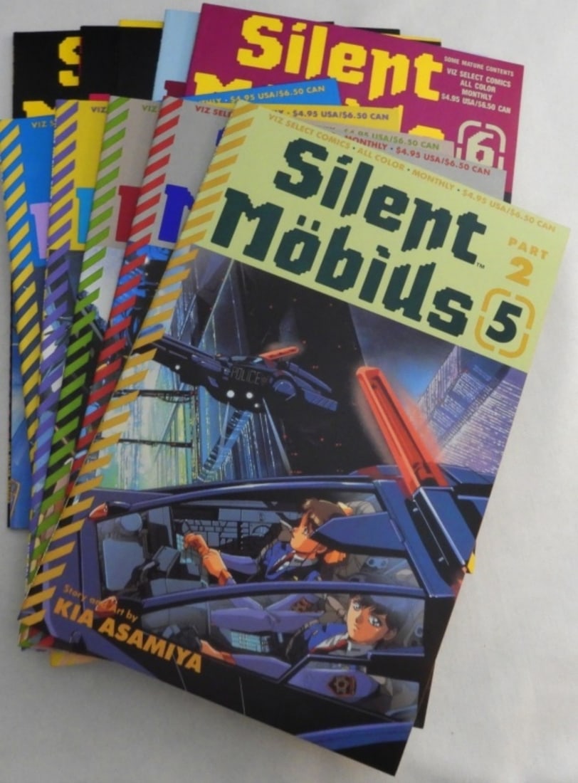 (11) Silent Mobius By Kia Asamiya 1990s: Issues 1-6 and part 2 1-5