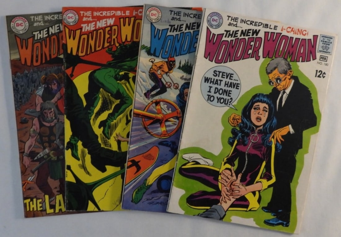 (4) The New Wonder Woman 1960s and 70s: Issues: 180, 181, 182, and 184