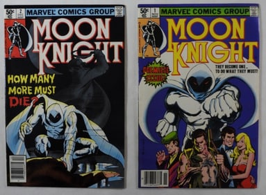 (2) Marvel U.S Moon Knight 1980s