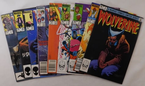 (9) Mixed Lot Of Marvel