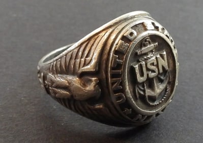 Sterling U.S. Navy Ring
