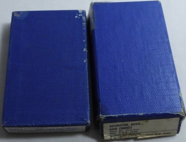 (2) Medal And Ribbon Set With Boxes